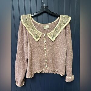 Hot Knots Vintage Cottagecore Sweater